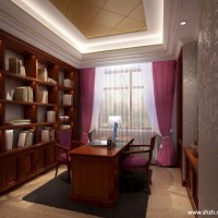 中式书房效果图