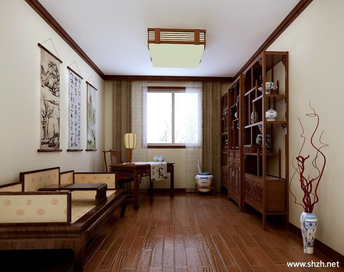 古典书房效果图