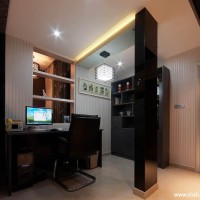 现代中式混搭书房