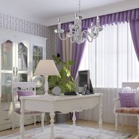 欧式暖色书房实景图