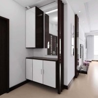 简约玄关实景图