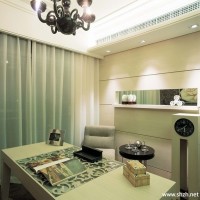 书房写字台实景图