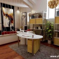 现代书房写字台