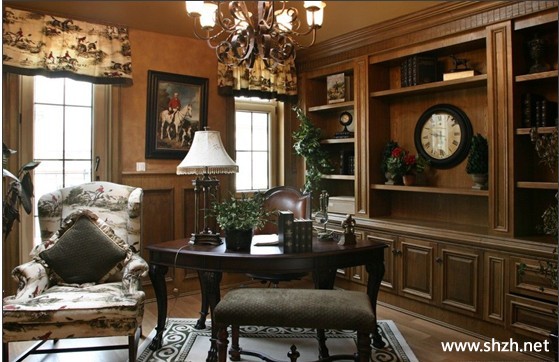 书房家具实景图