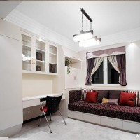 暖色书房写字台