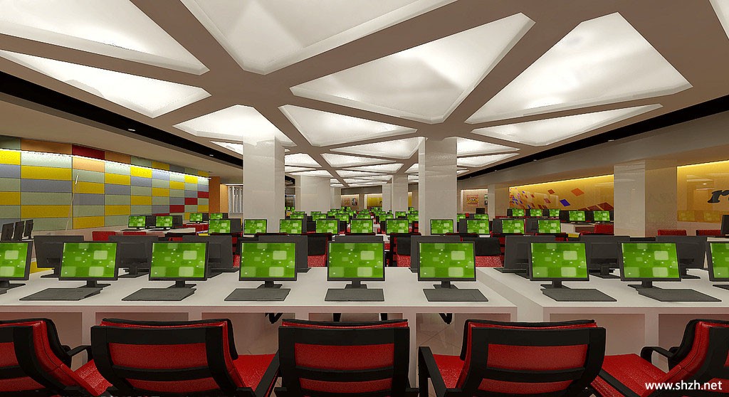 网吧效果图