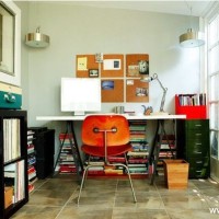 书房书架实景图