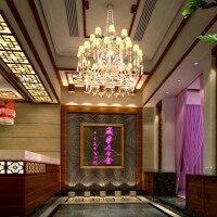 中式餐馆过道效果图