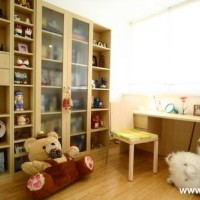 简约田园书房书架