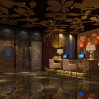 养生会所大堂效果图