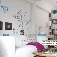 小户型冷色客厅沙发