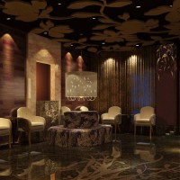 养生会所大堂效果图