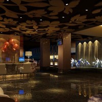 养生会所大堂效果图