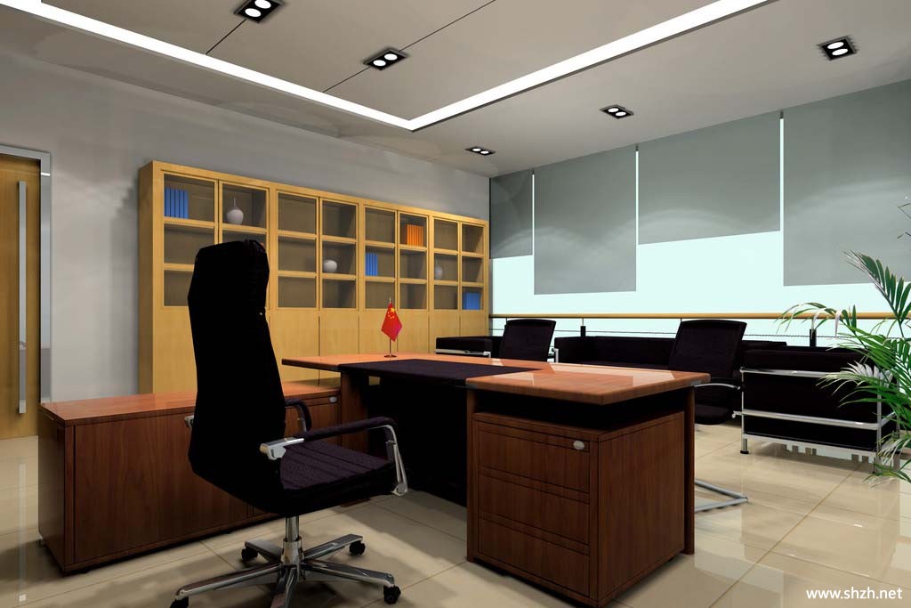 书房经理办公室效果图