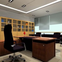 书房经理办公室效果图