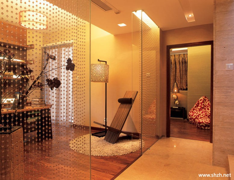 东南亚过道书房实景图