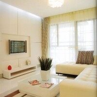 暖色现代客厅