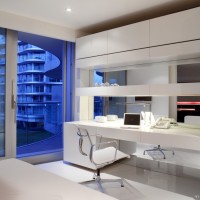 现代简约白色书房