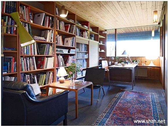 书房书架实景图