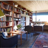 书房书架实景图