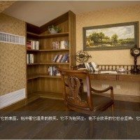 别墅豪华书房写字台