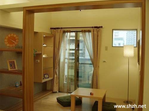 书房书架写字台