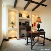 混搭古典书房写字台