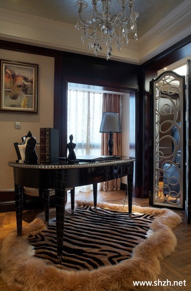 欧式书房写字台