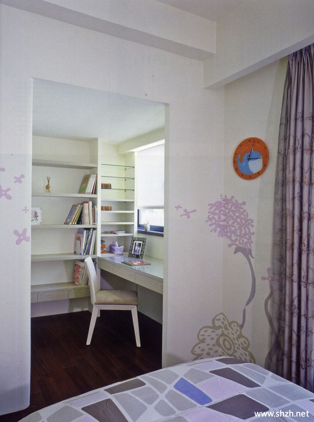 书房写字台书架