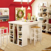 欧式简约书房写字台书架