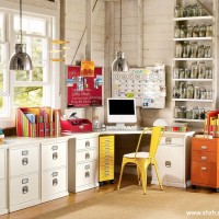 简约清新书房书架