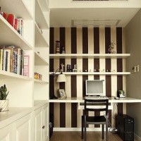 书房书架写字台