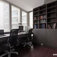 书房书架写字台