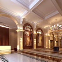 会所大堂效果图