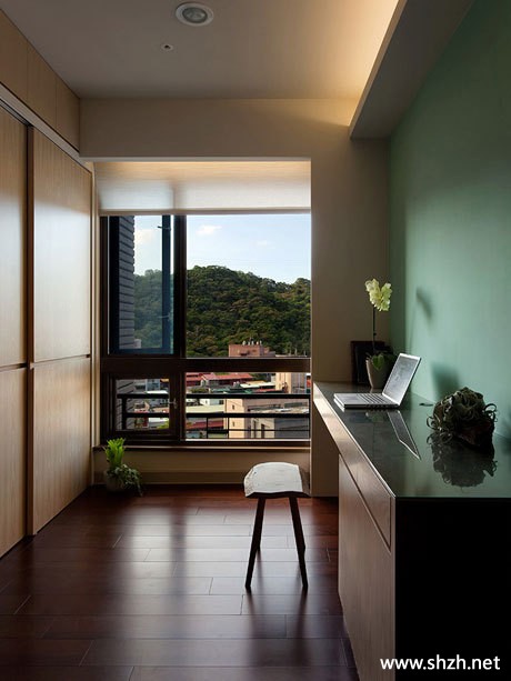 书房写字台背景墙