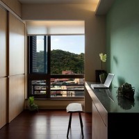 书房写字台背景墙