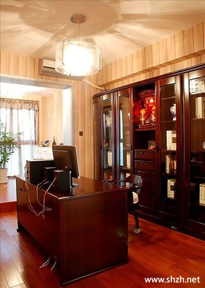 书房写字台书架