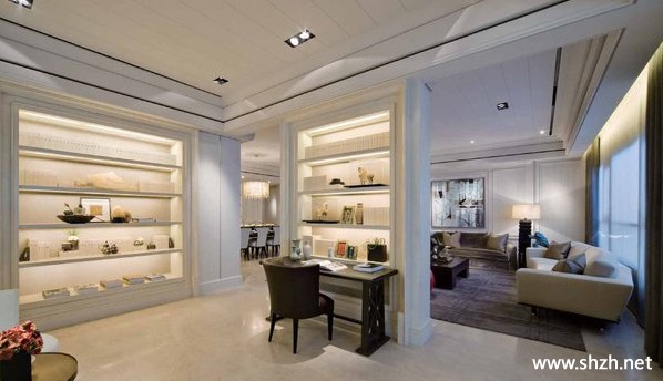 大户型书房书架