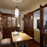 东南亚书房写字台