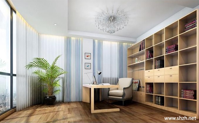 书房书架吊顶