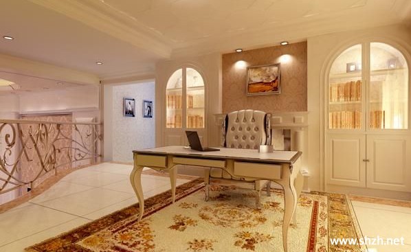 欧式书房写字台