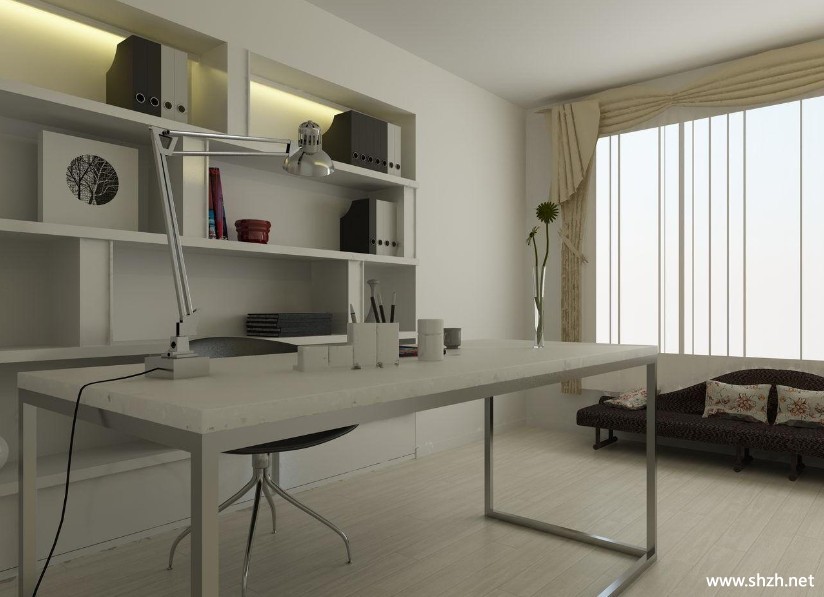 简约书房效果图