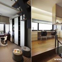 书房写字台书架