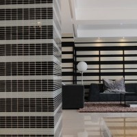 现代冷色客厅沙发