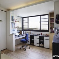 现代书房写字台