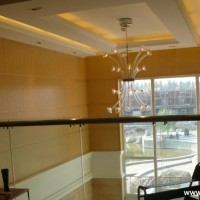 跃层复式暖色灯具