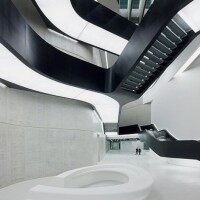 现代展览馆过道