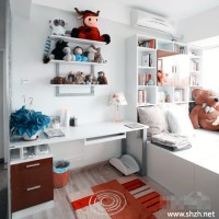 北欧风书房实景图