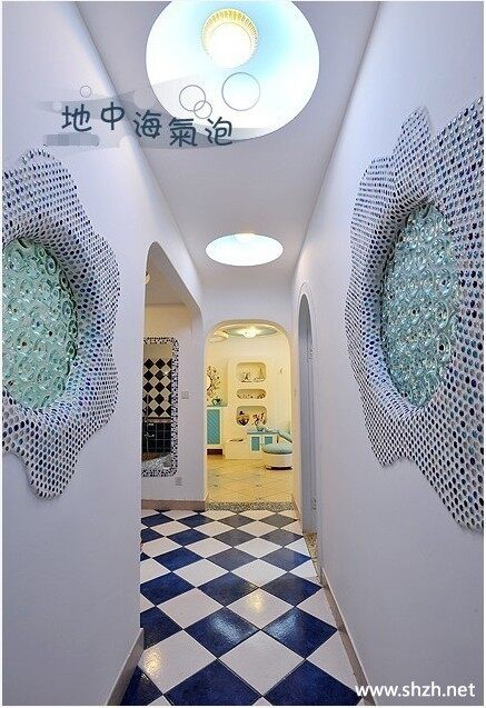 地中海过道背景墙