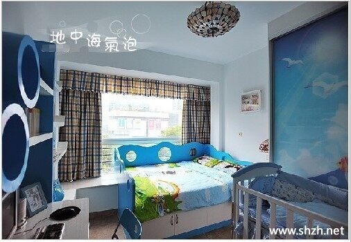 地中海儿童房实景图